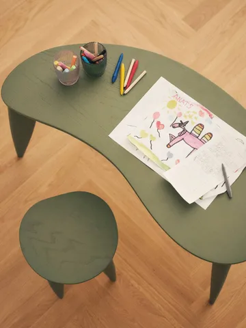 Feve kids skammel
 - Elm green - Ferm Living
