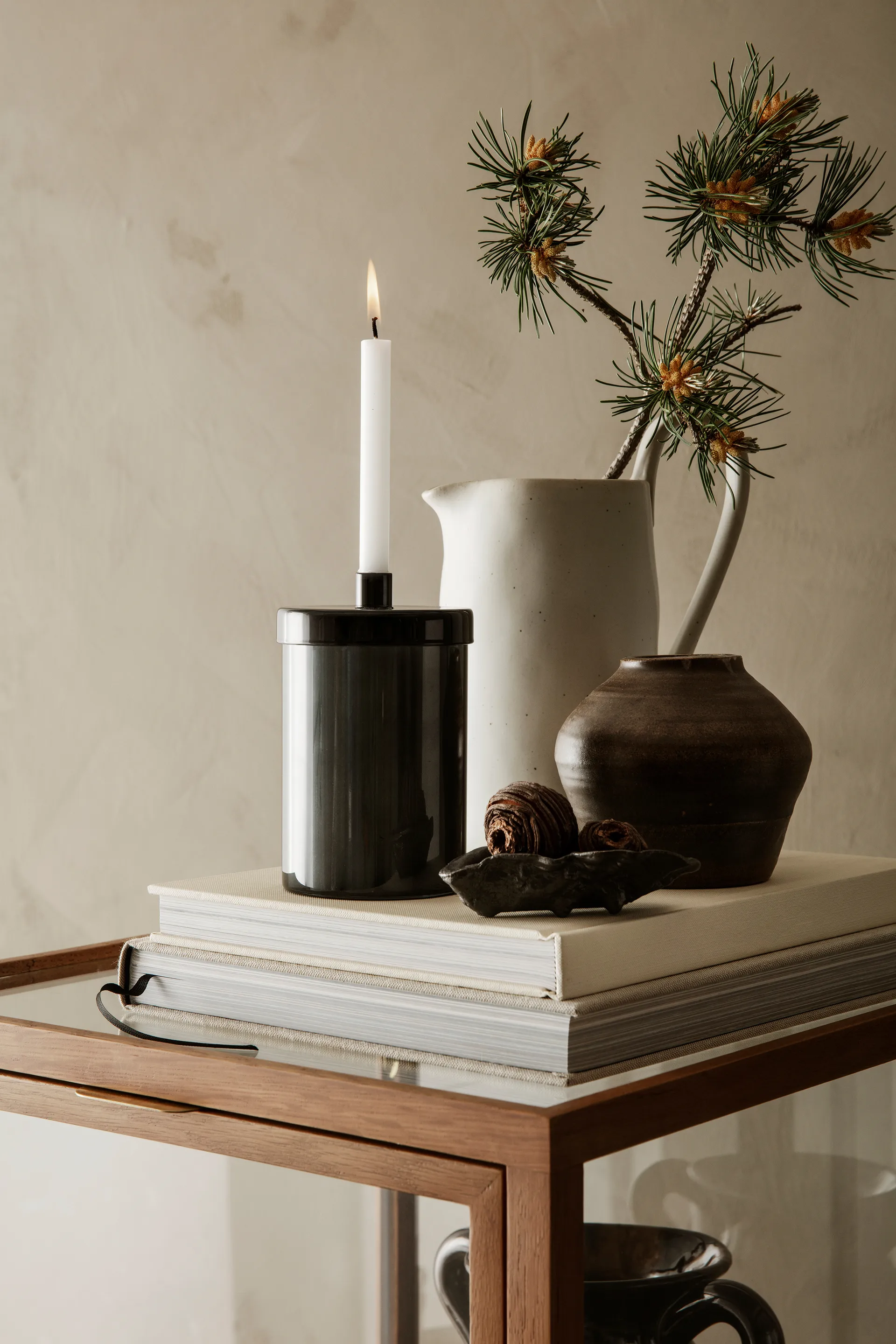 Flow kande 1 L, Offwhite speckle Ferm Living