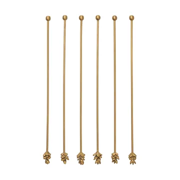 Forest drinkepinde 6-pak - Messing - Ferm Living