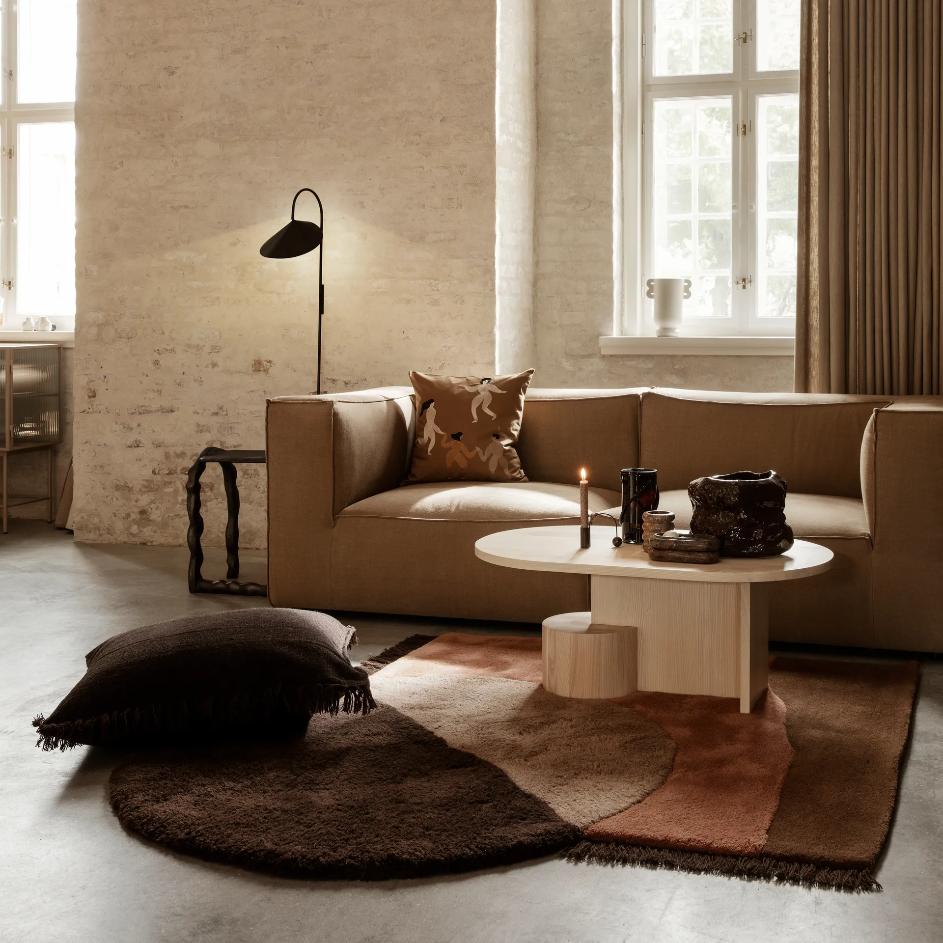 Free pude 50x50 cm, Sugar kelp Ferm Living