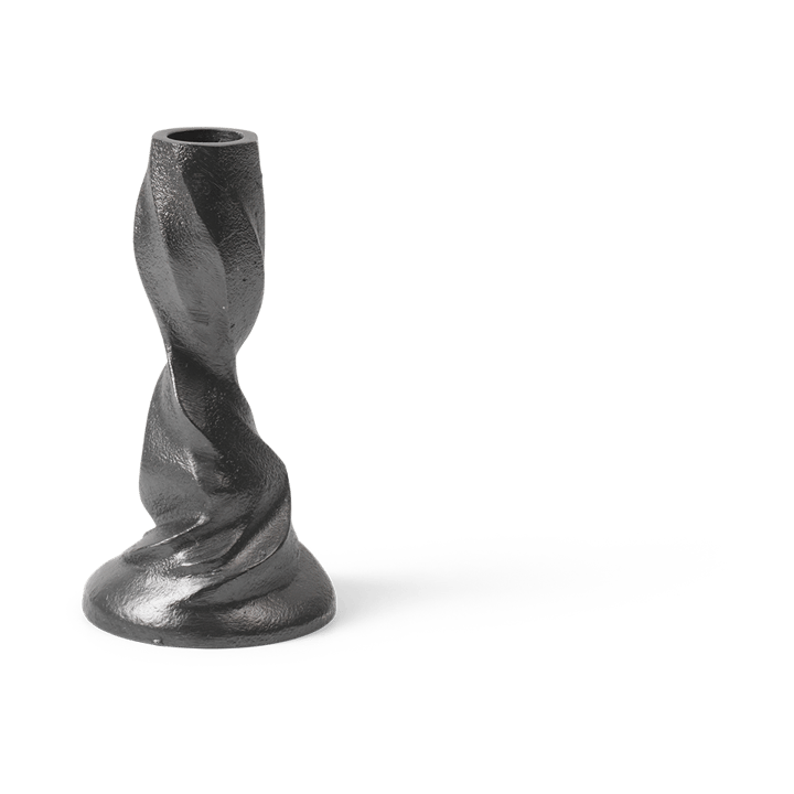 Gale lysestage 13 cm - Blackened Aluminium - Ferm Living