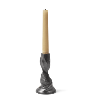 Gale lysestage 13 cm - Blackened Aluminium - Ferm Living