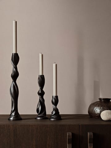 Gale lysestage 13 cm - Blackened Aluminium - Ferm Living