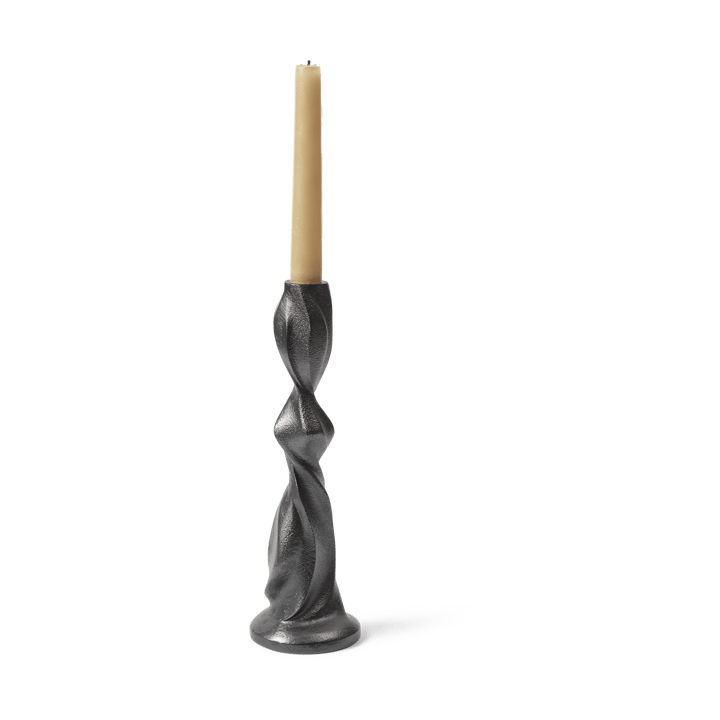 Gale lysestage 25 cm, Blackened Aluminium Ferm Living