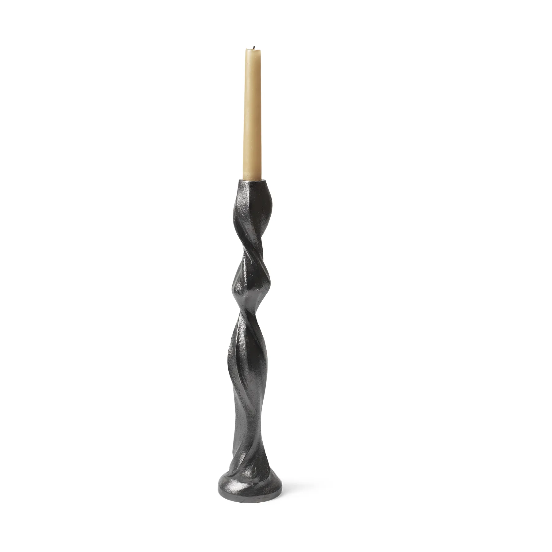Gale lysestage 38 cm, Blackened Aluminium Ferm Living