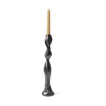 Gale lysestage 38 cm - Blackened Aluminium - Ferm Living