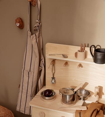 Hale børneforklæde - Lyserød/Lyseblå - Ferm Living