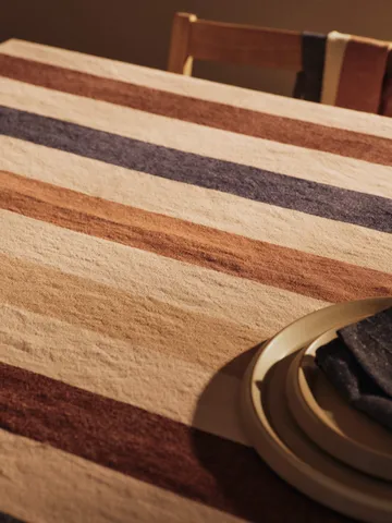 Hale dug - Cashmere-mocha-indigo blue, 150x240 cm - Ferm Living