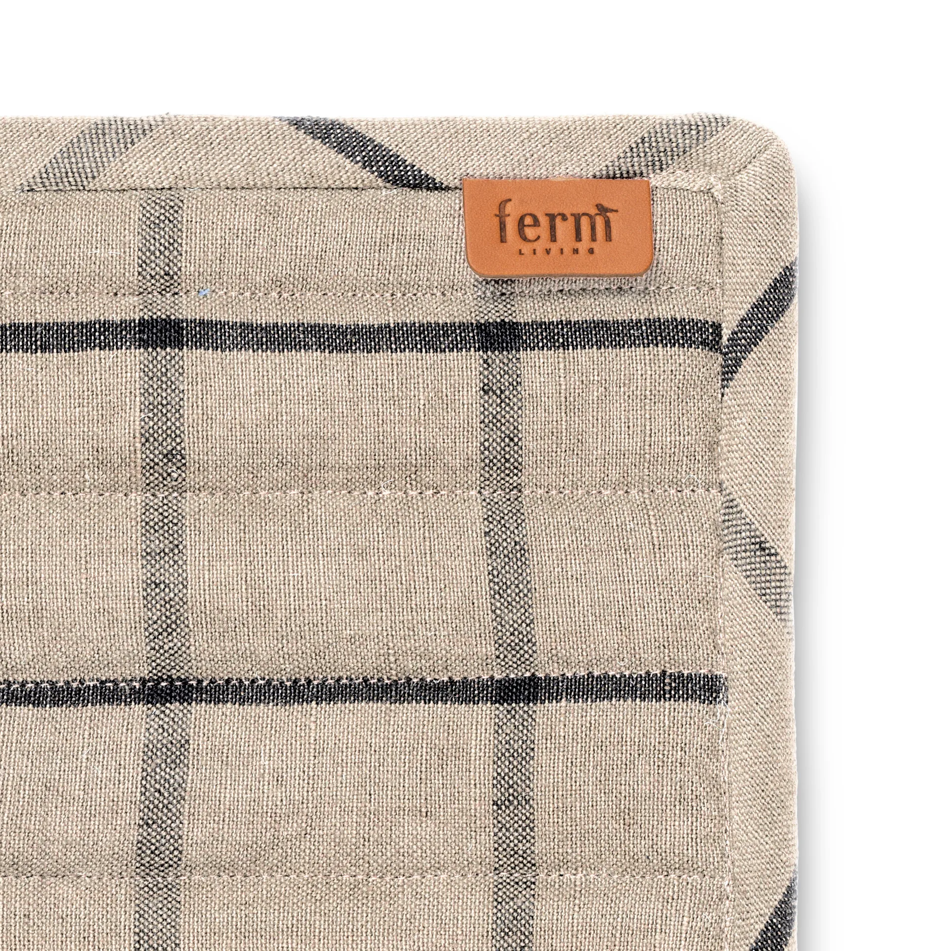 Hale grydelapper 2-pak, Sand/Sort Ferm Living