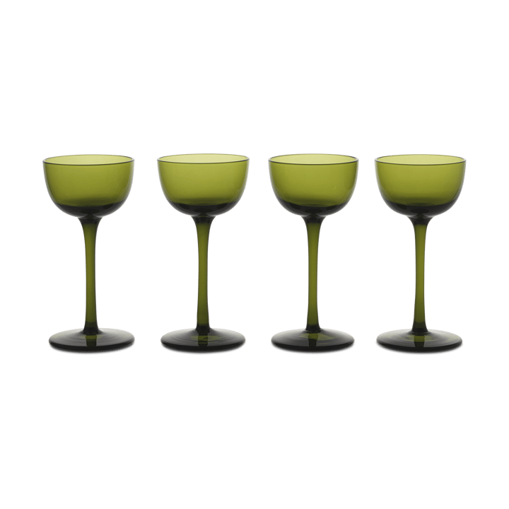 Host likørglas 4-pak, Moss Green ferm LIVING