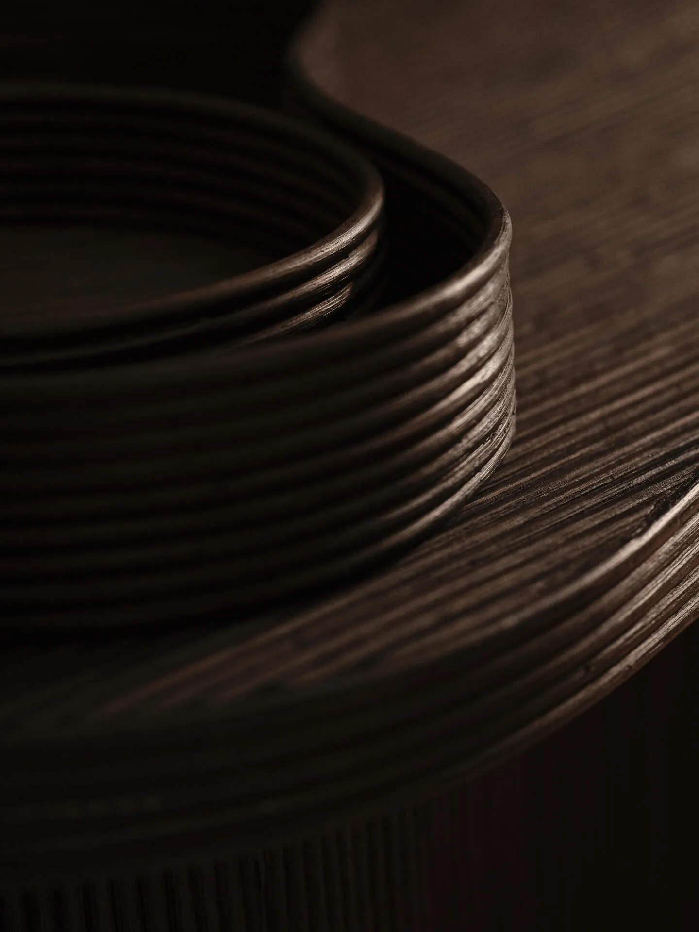Isola sofabord, Dark stained Ferm Living