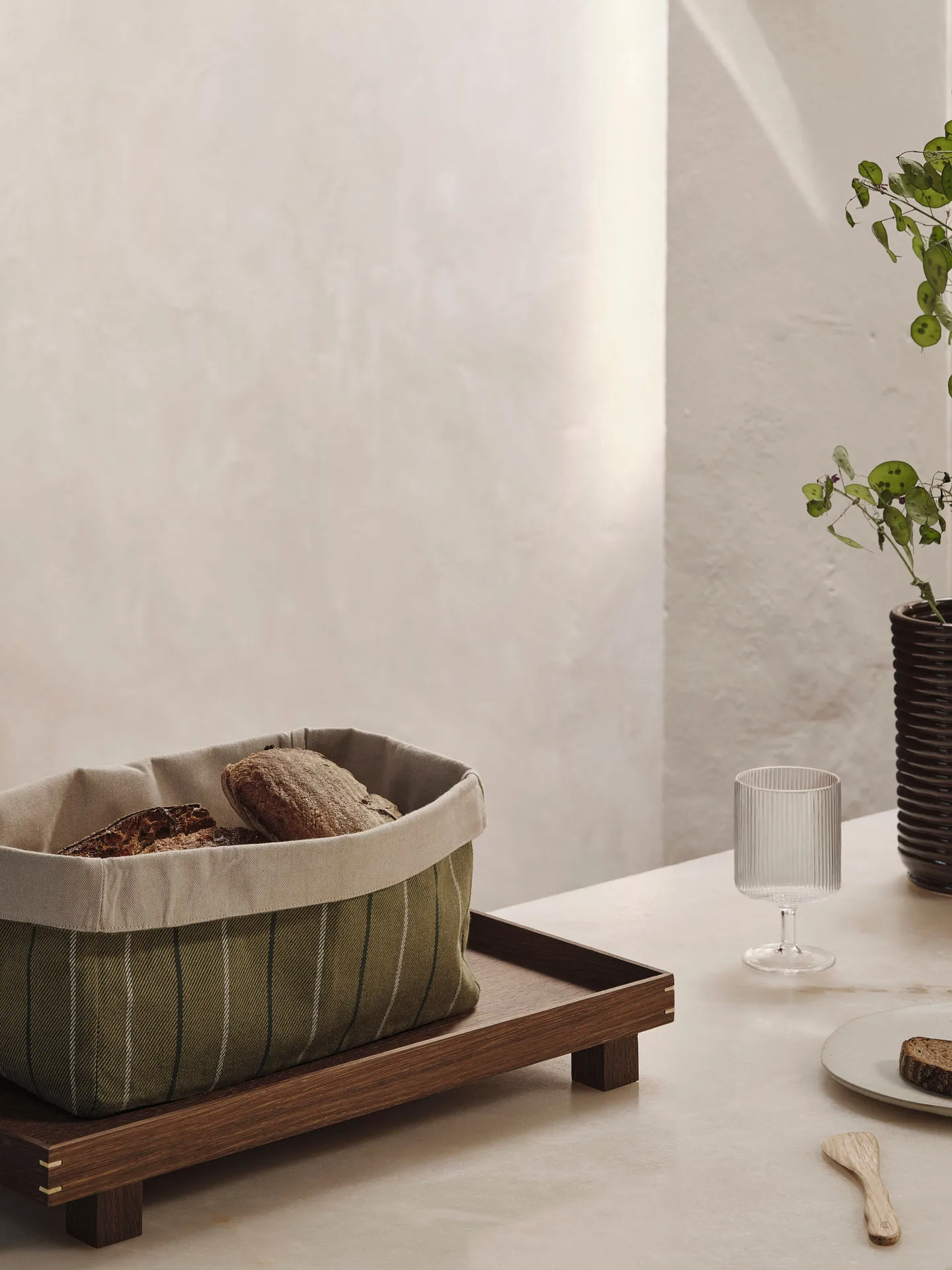 Ito Kitchen Basket brødkurv 19x30 cm, Natural-seaweed Ferm Living