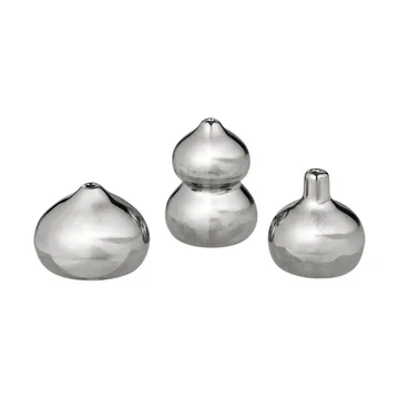 Komo vasee mini sæt med 3 - Silver - Ferm Living