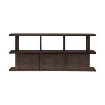 Kona bogreol 3x2 - Dark stained, inkl. 3 skabsindsatser - Ferm Living