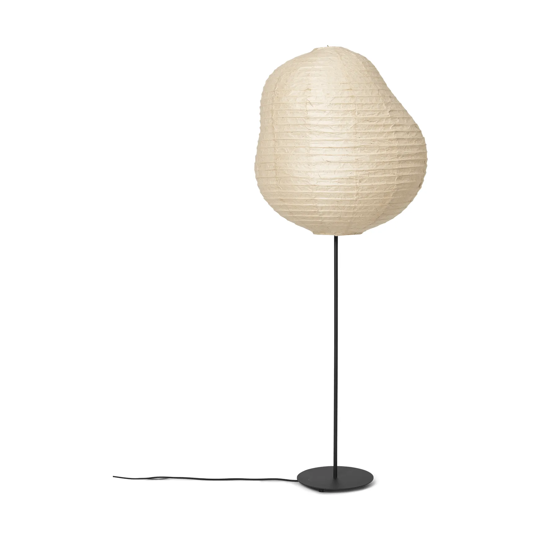 Kurbis gulvlampe high, Natural-black Ferm Living