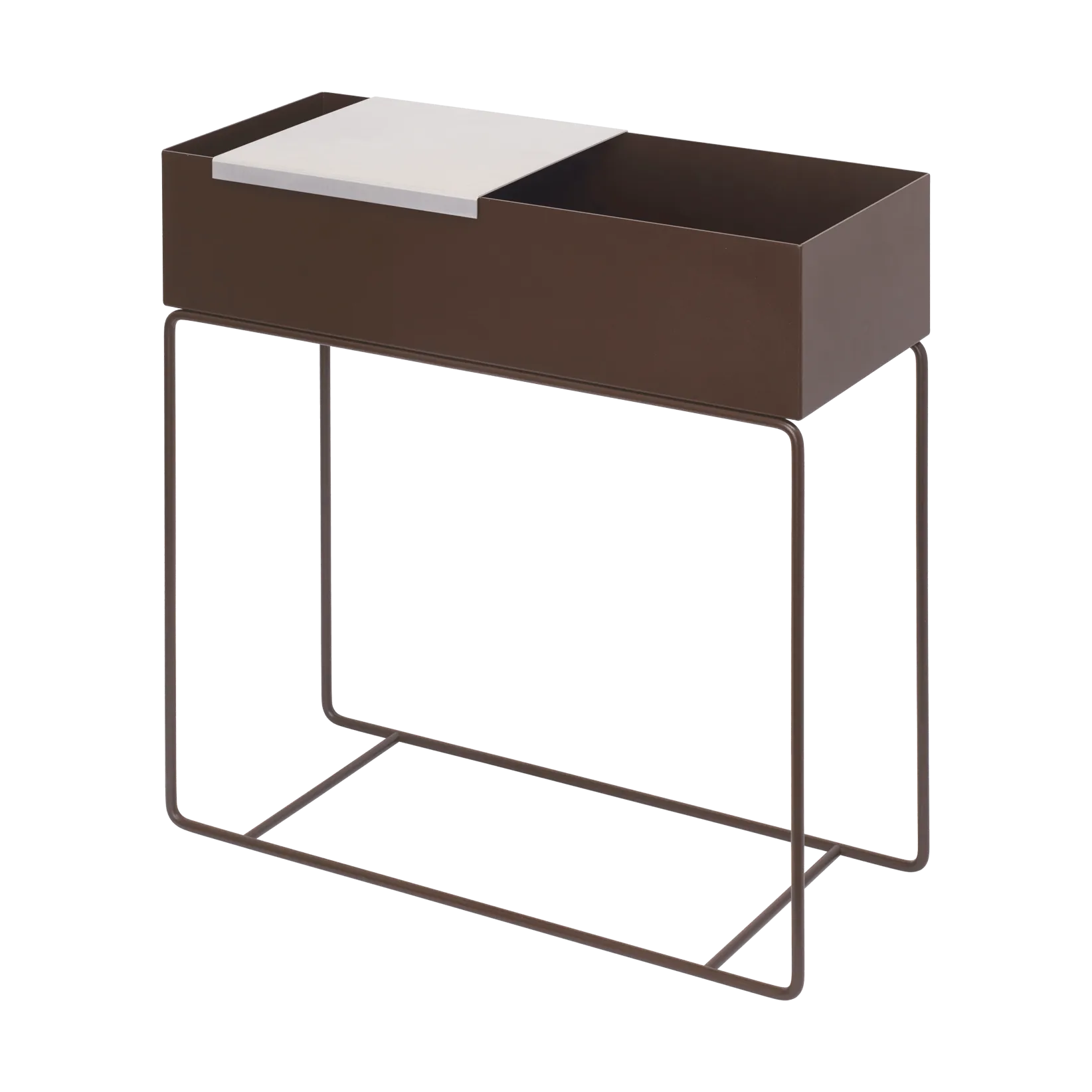 Lager bakke stor til plantbox 26x26 cm., Aluminium Ferm Living