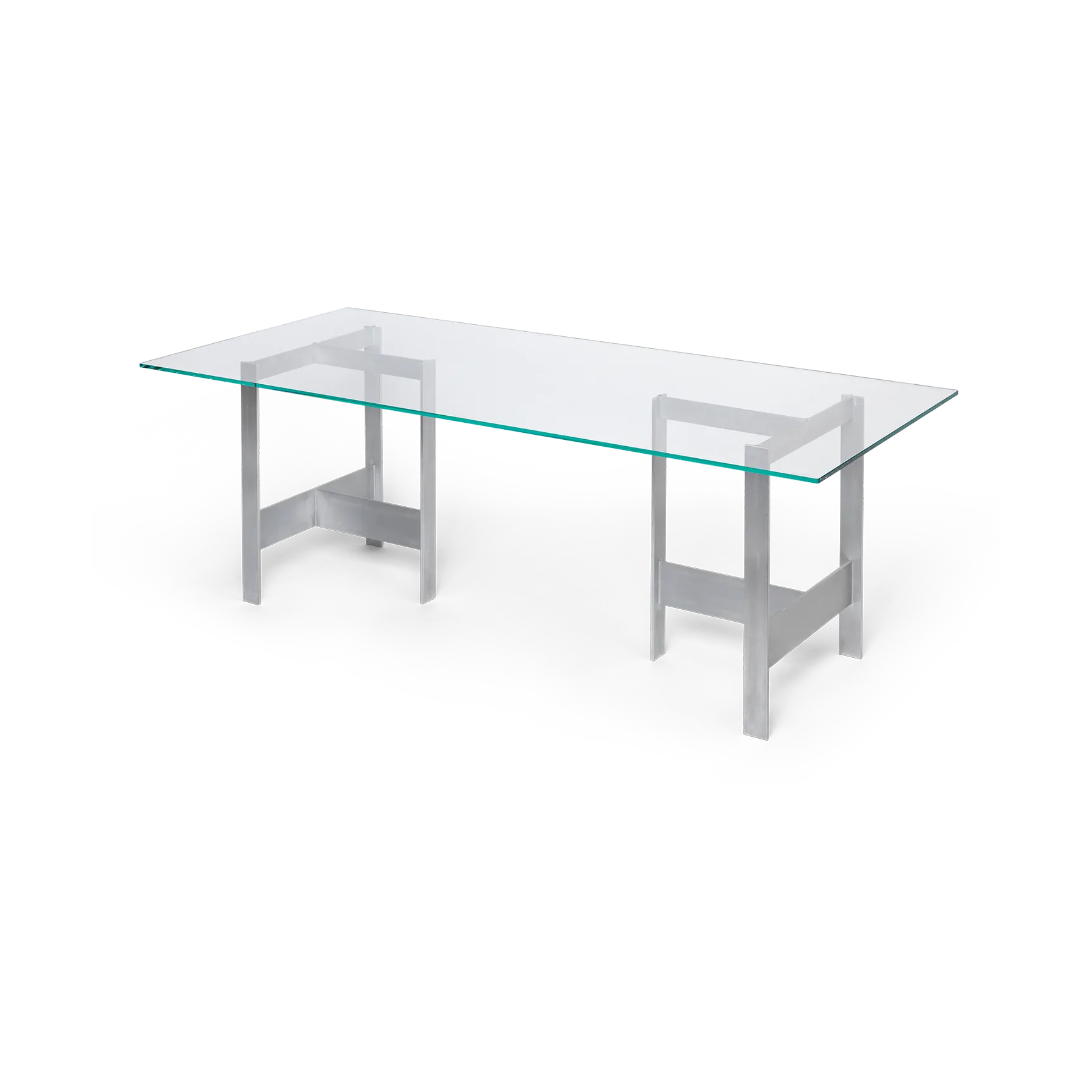 Lager spisebord 90x200 cm, Glass-aluminium Ferm Living