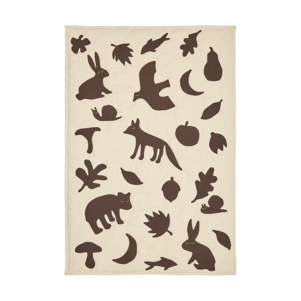 Lunden tæppe, Off-white-dark chocolate, 80x110 cm Ferm Living