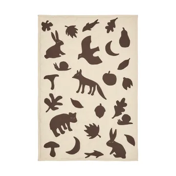 Lunden tæppe - Off-white-dark chocolate, 80x110 cm - Ferm Living