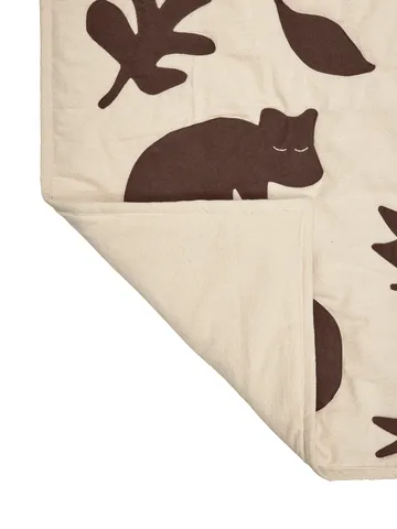 Lunden tæppe - Off-white-dark chocolate, 80x110 cm - Ferm Living