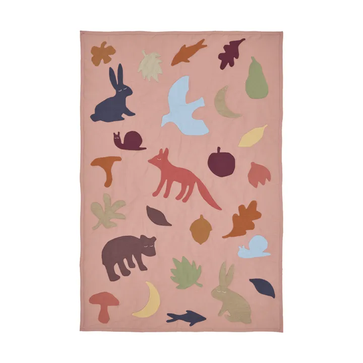 Lunden tæppe - Rose-multi, 80x110 cm - Ferm Living
