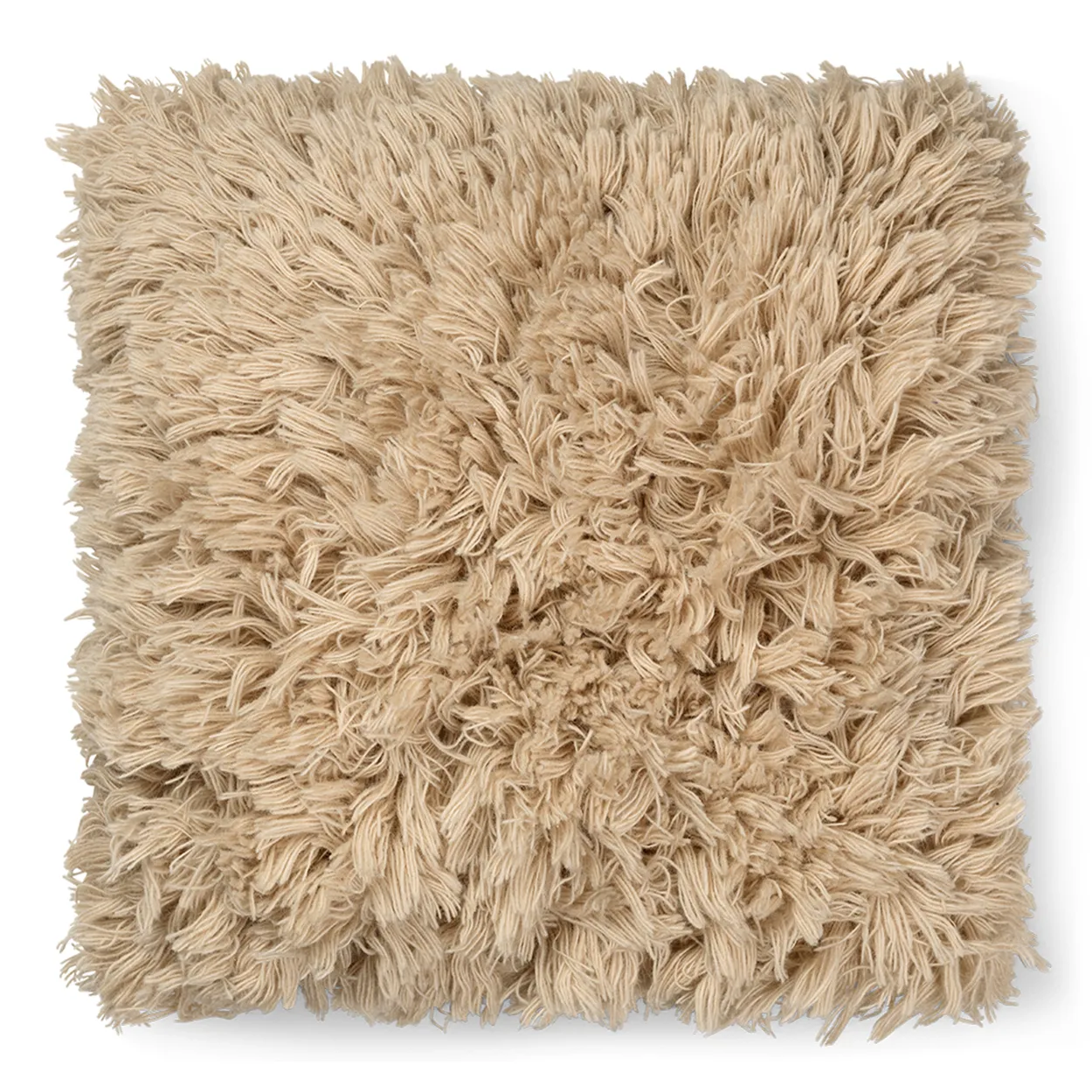 Ferm Living Meadow High Pile pude 50x50 cm Light Sand