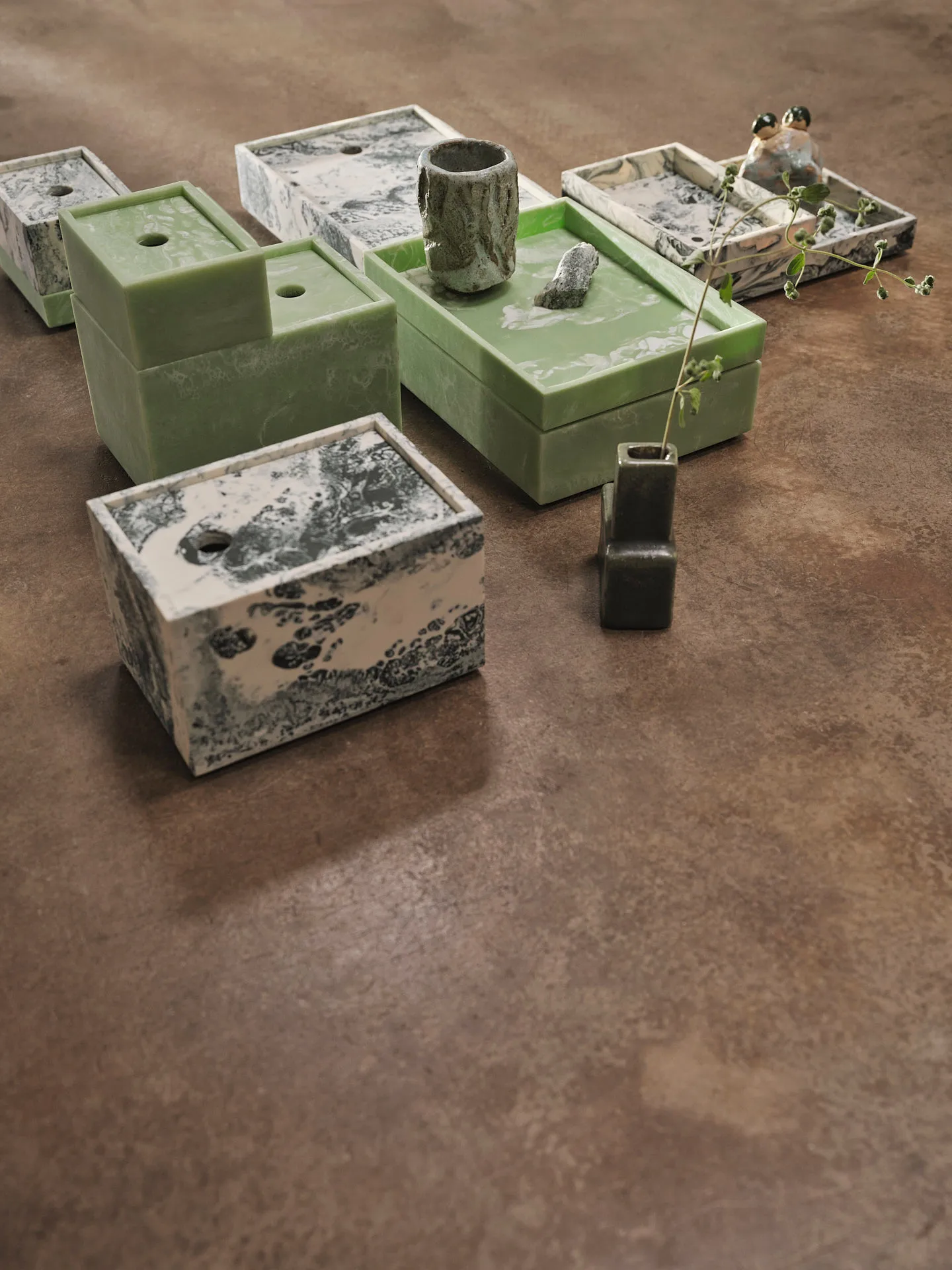 Mist opbevaringsboks 15x20 cm, Seafoam Ferm Living