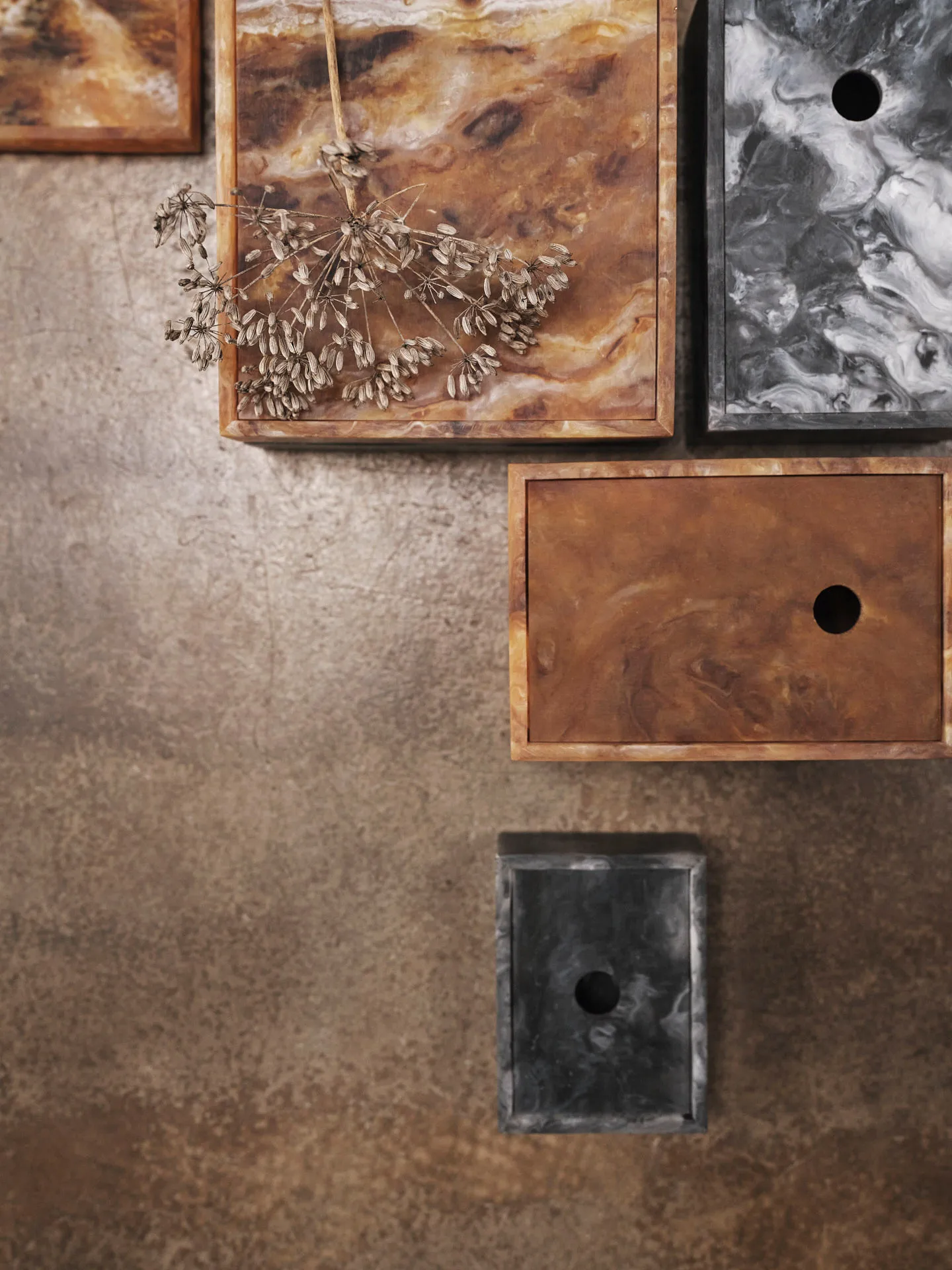 Mist opbevaringsboks 7,5x10 cm, Charcoal Ferm Living