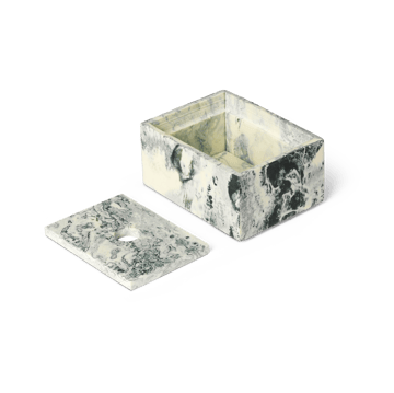 Mist opbevaringsboks 7,5x10 cm - Emerald-off white - Ferm Living