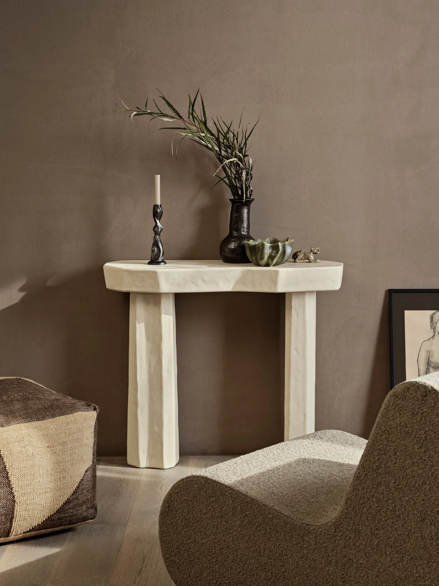 Nium skål Ø22 cm, Dark Sage Ferm Living