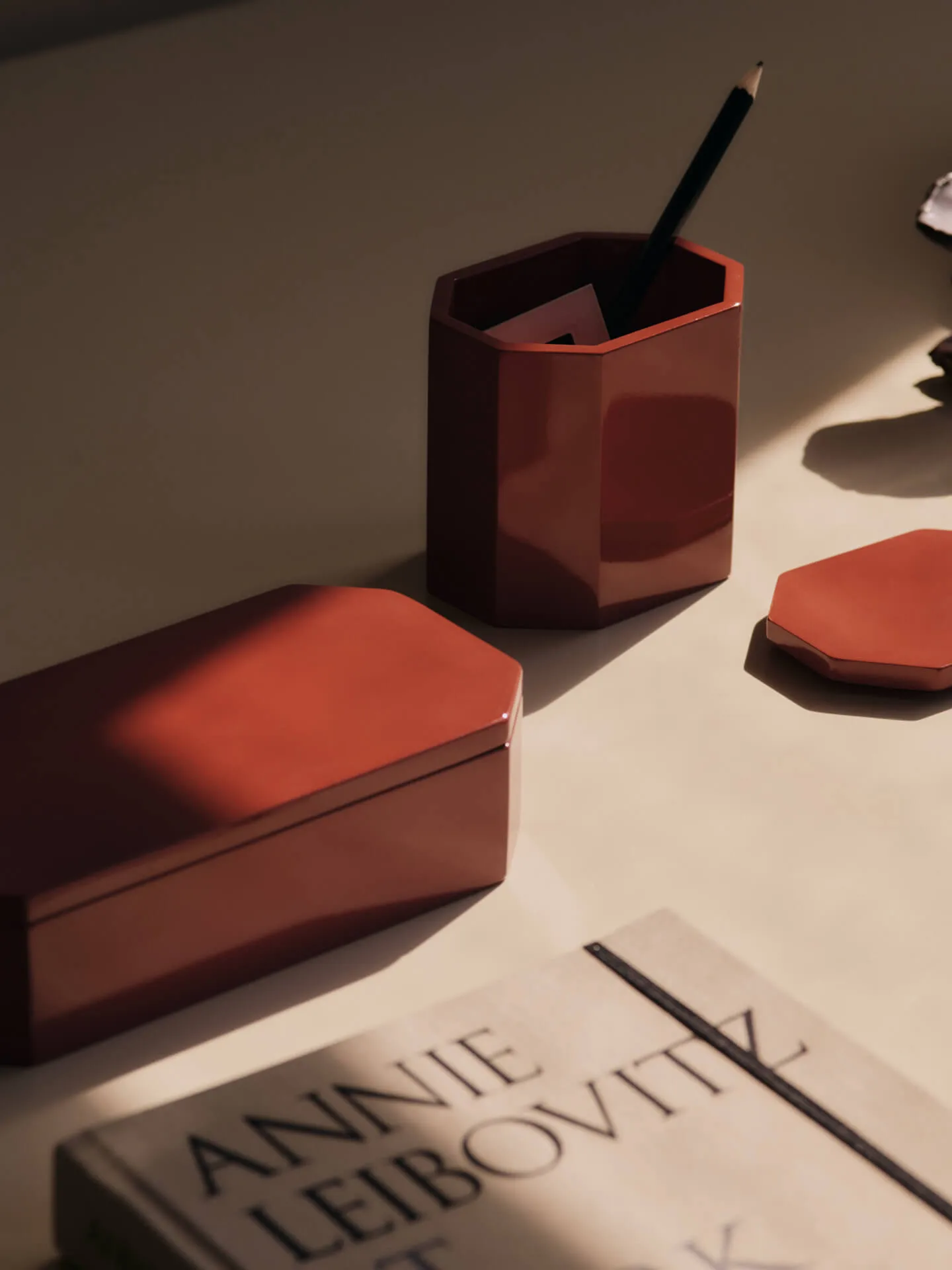 Nova opbevaringsboks 7,5x10 cm, Picante Red Ferm Living