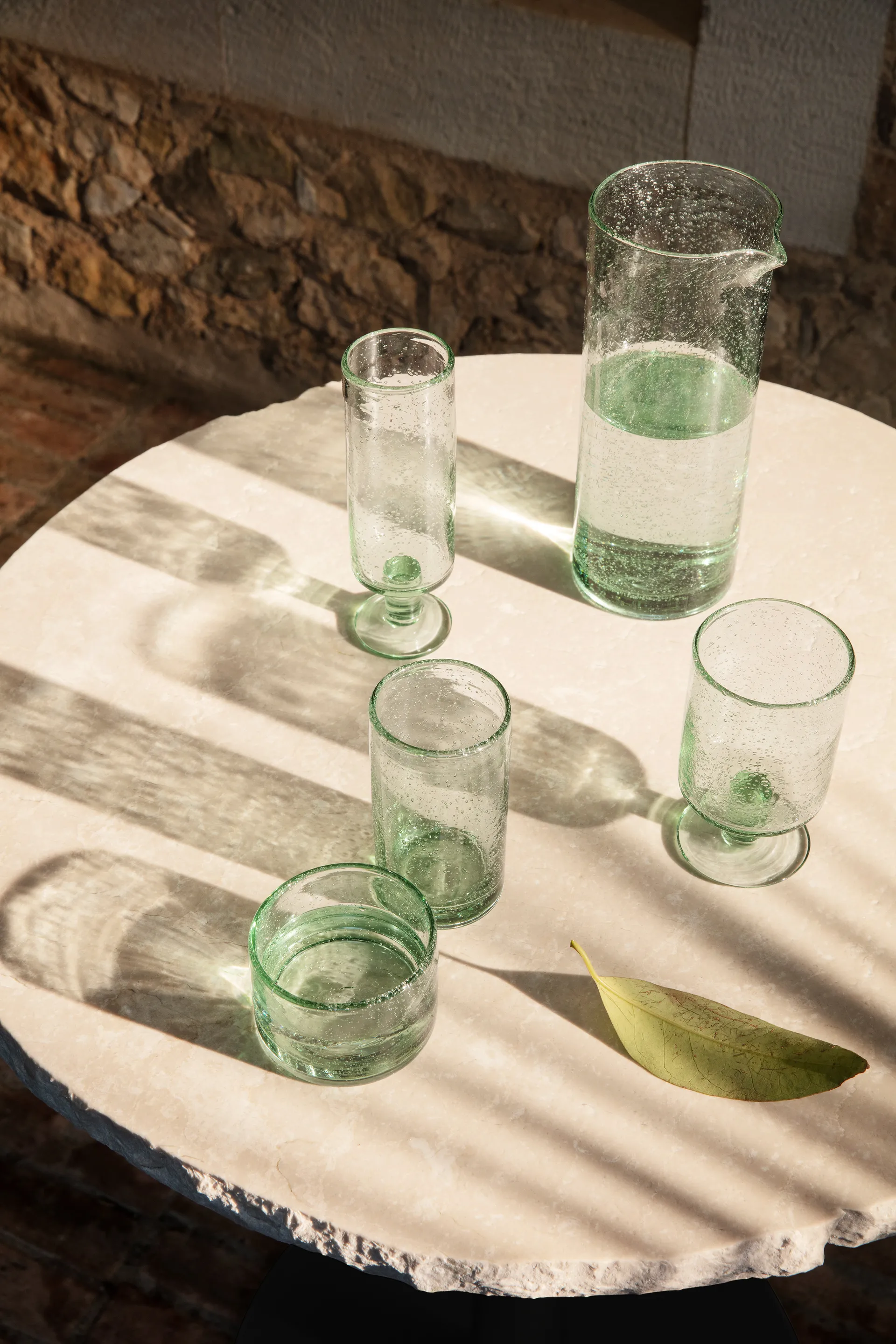 Oli vandkaraffel 1 L, Recycled clear Ferm Living