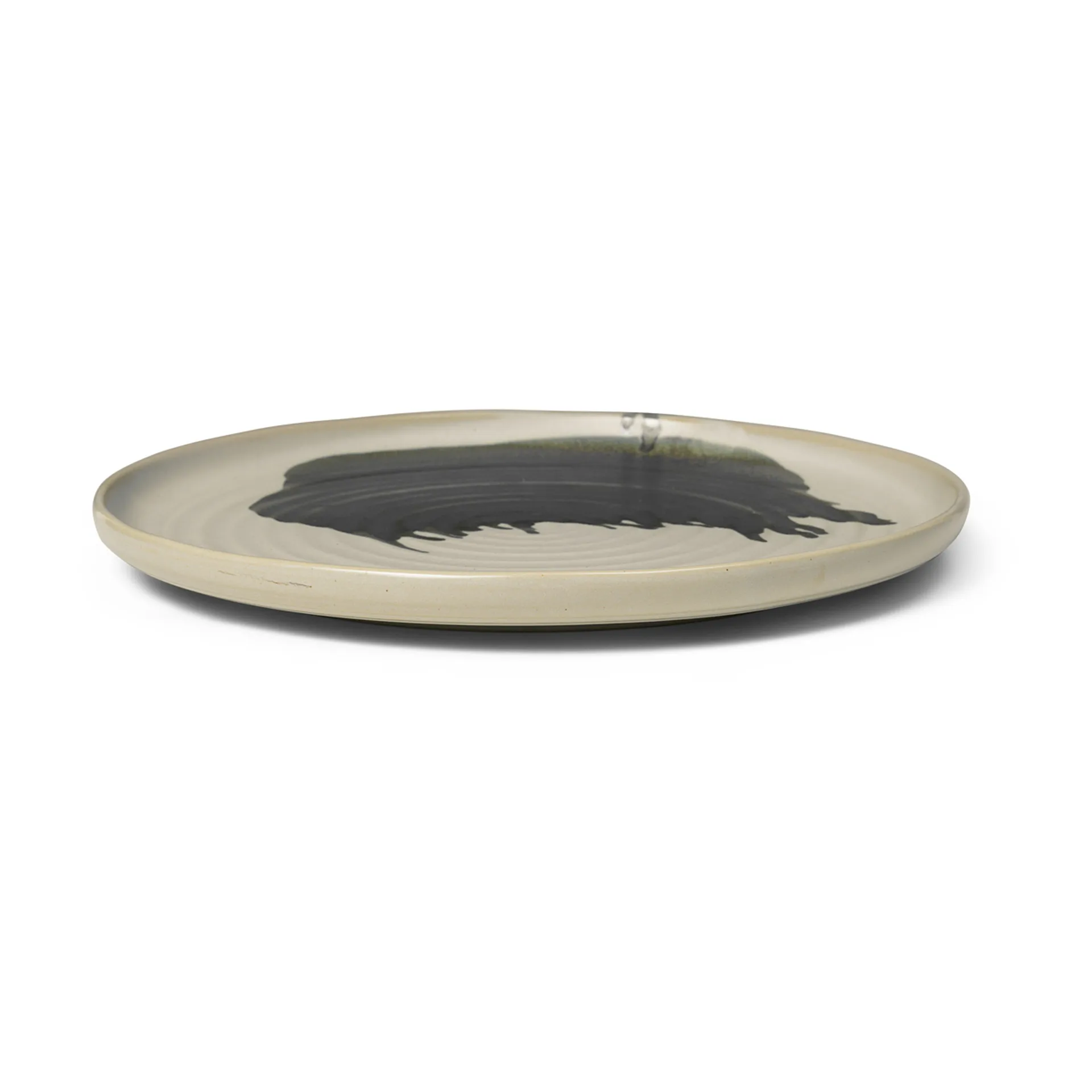 Omhu Centerpiece Serveringsfad Ø36 cm, Offwhite/Charcoal Ferm Living