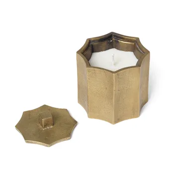 Otte duftlys 23 h - Brass finish - Ferm Living