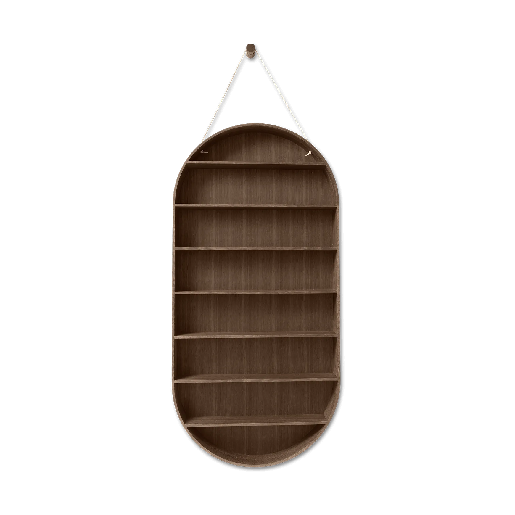 Oval Dorm hylde, Smoked oak Ferm Living