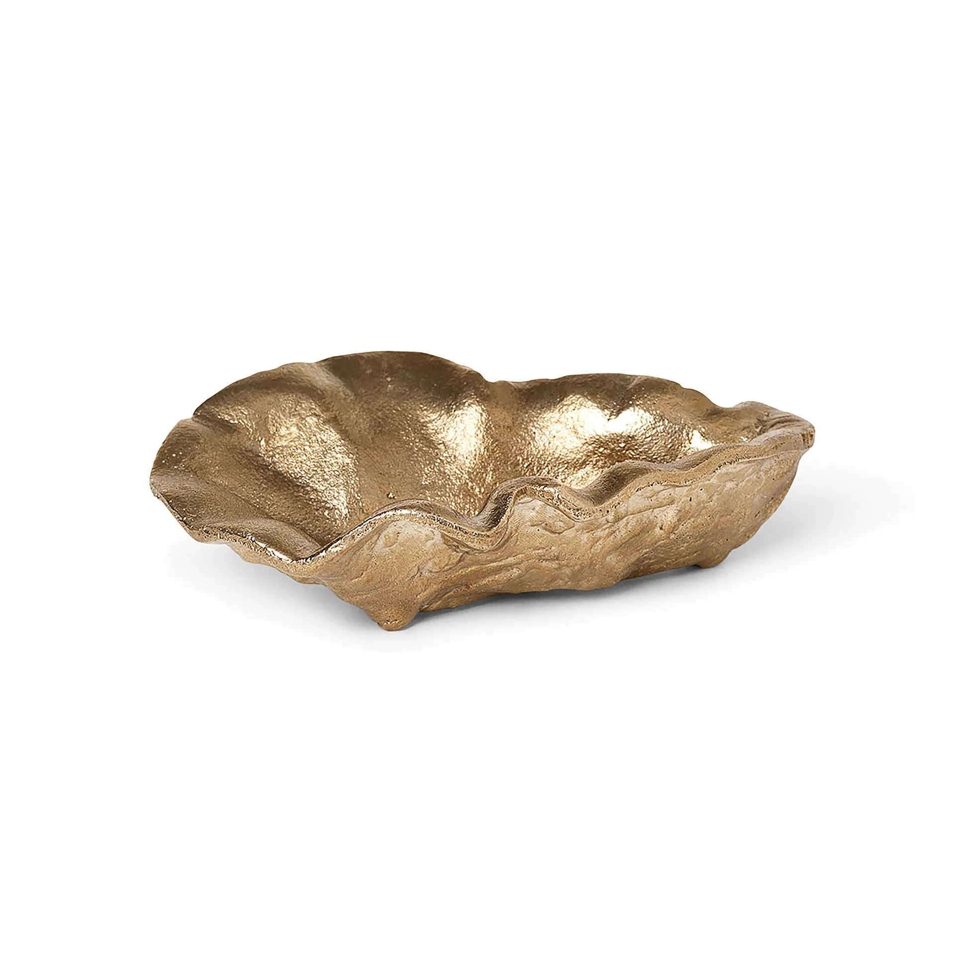 Oyster dekorationsskål 10,5 cm, Messing Ferm Living