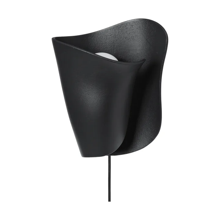 Oyster wall sconce væglampe - Black - Ferm Living