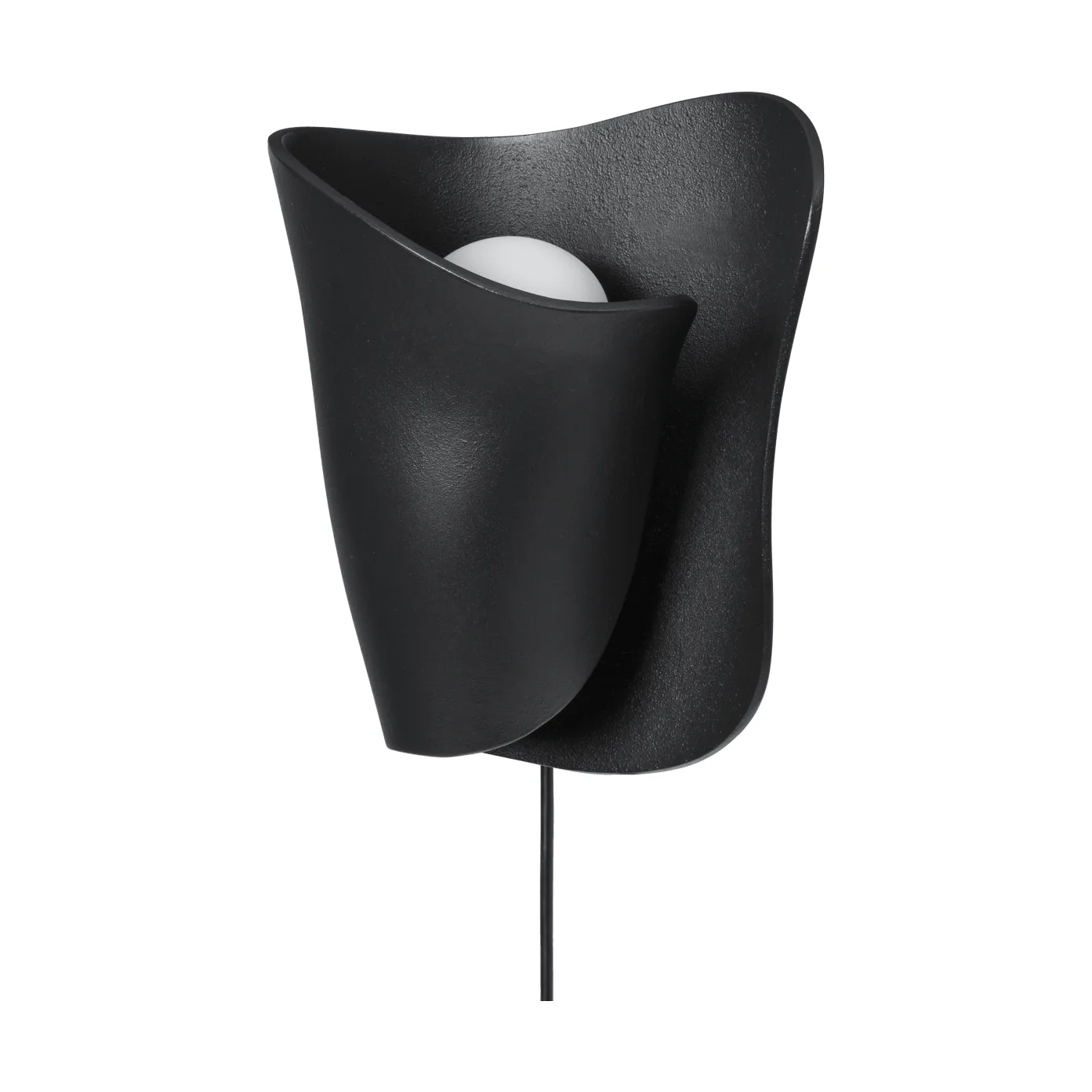 Oyster wall sconce væglampe, Black Ferm Living