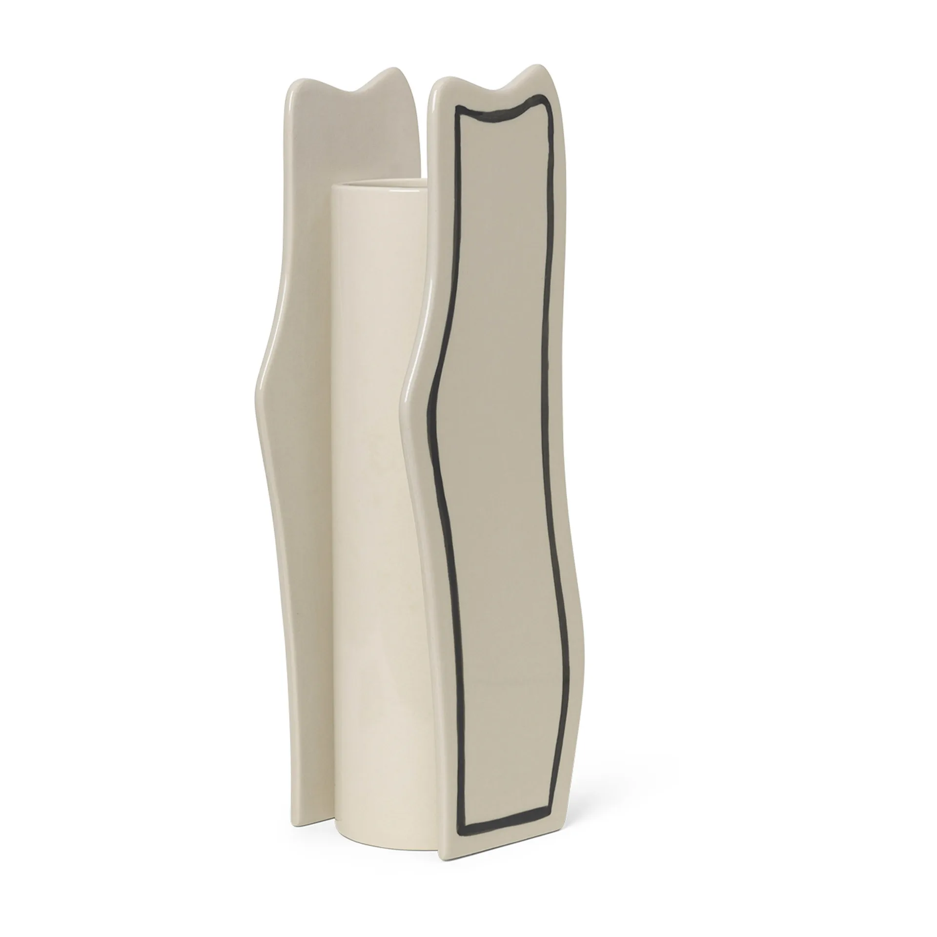 Paste vase slim 35 cm, Offwhite Ferm Living