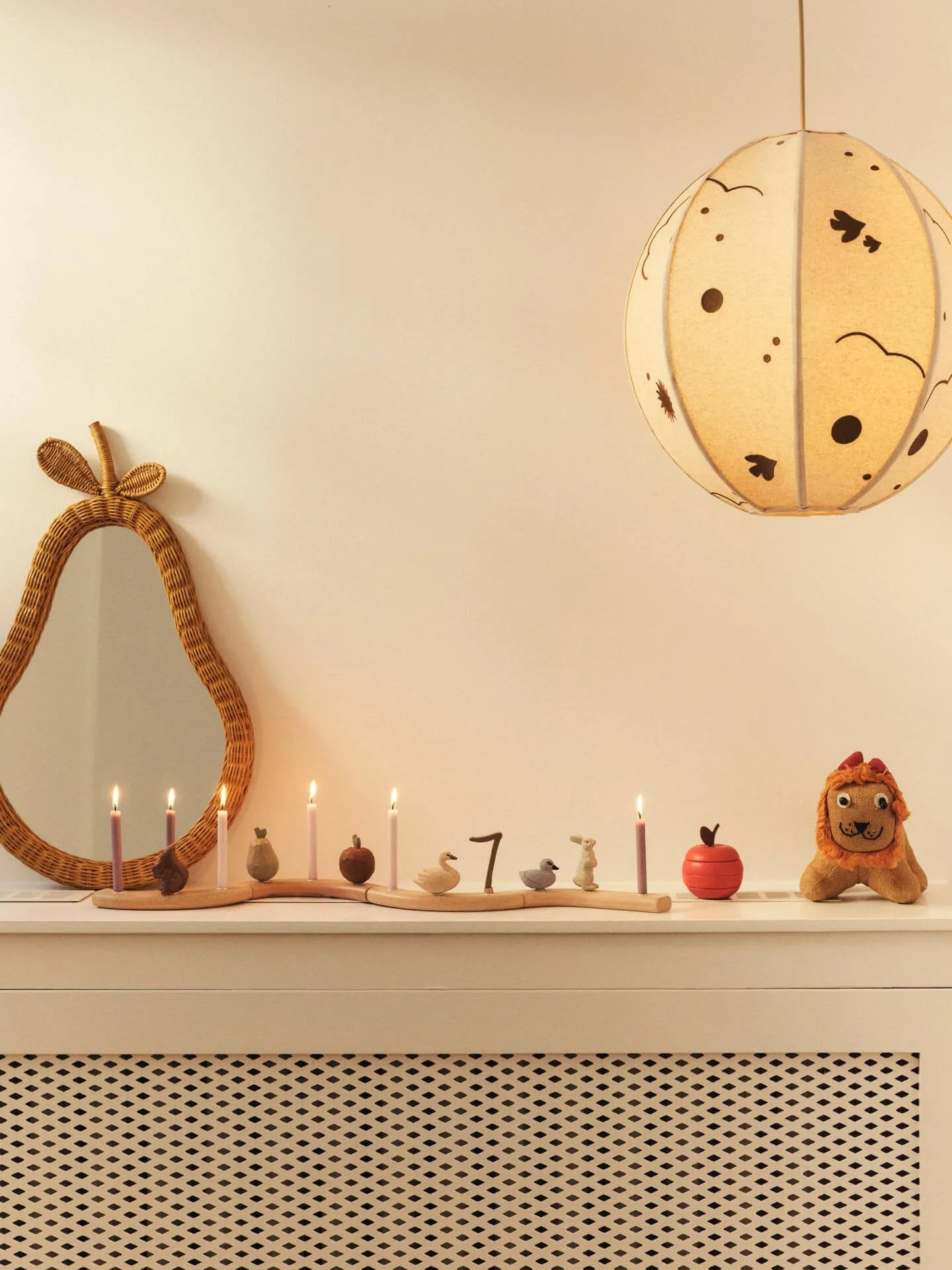 Pear braided spejl, Natural Ferm Living