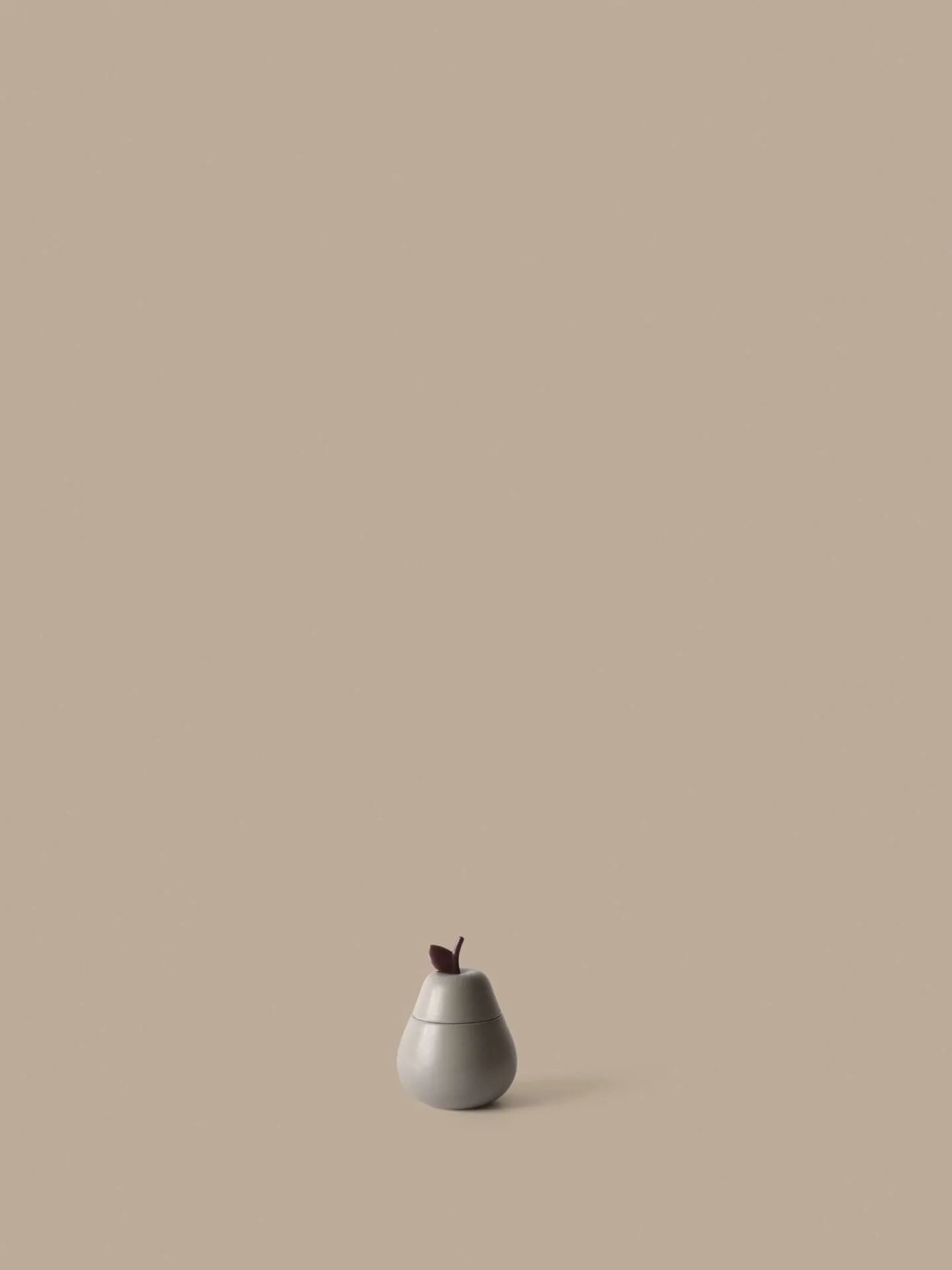 Pear keramisk skål med låg, Cashmere Ferm Living