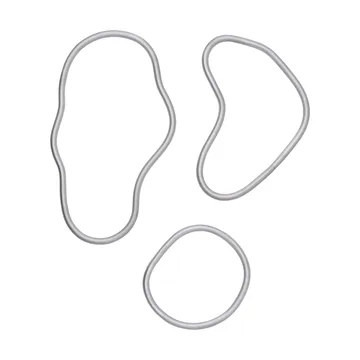 Pond bordskåner 3 dele - Aluminium - Ferm Living