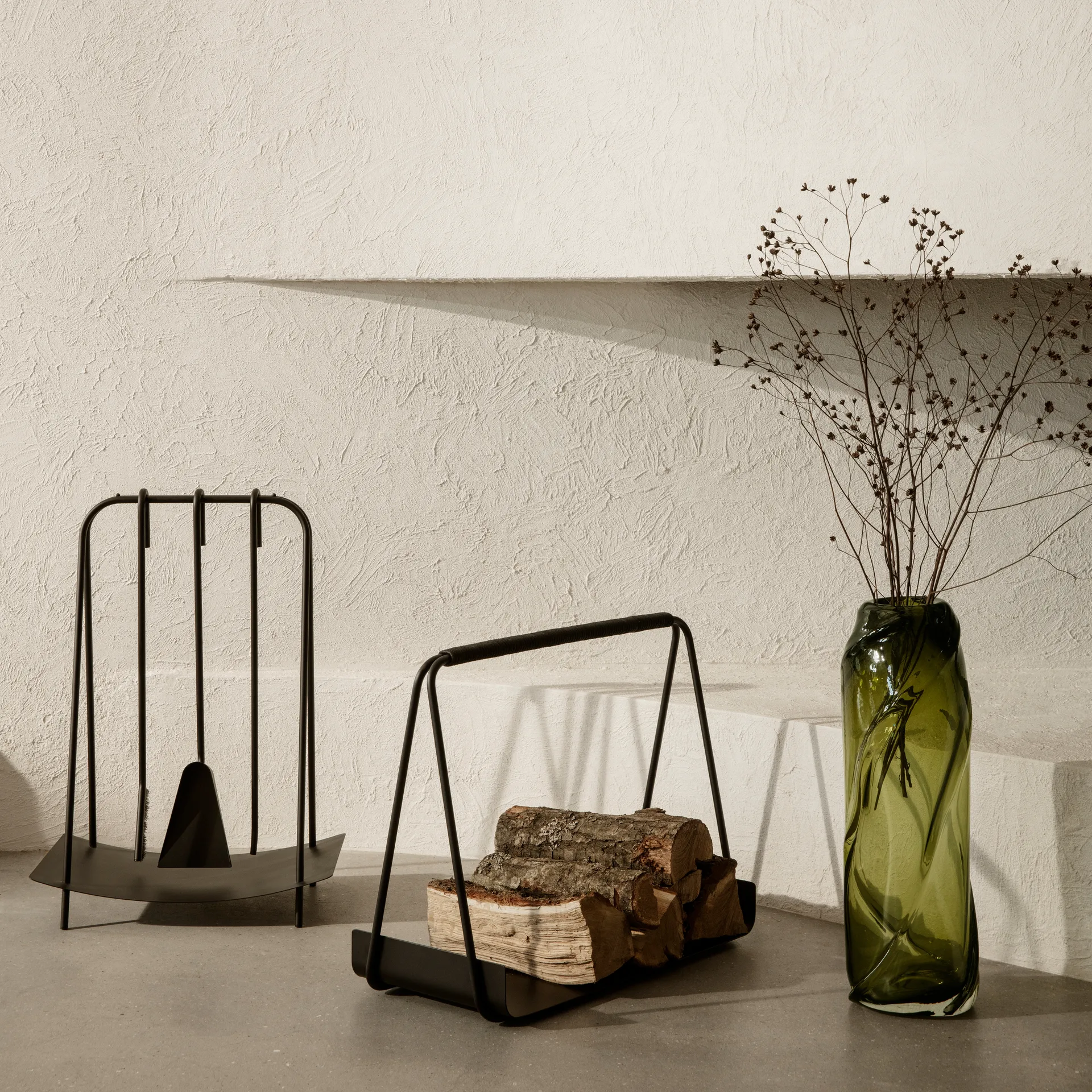 Port brændekurv, Sort Ferm Living