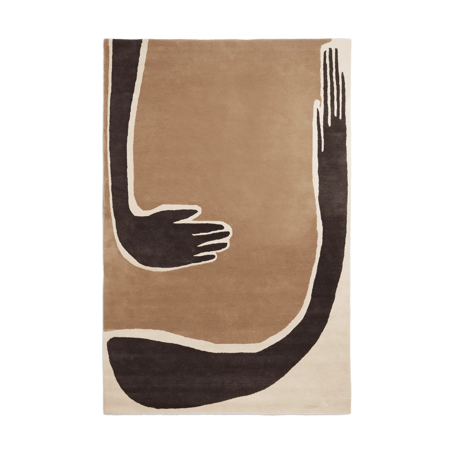 Pose tæppe, Coffee-off white, 200x300 cm Ferm Living