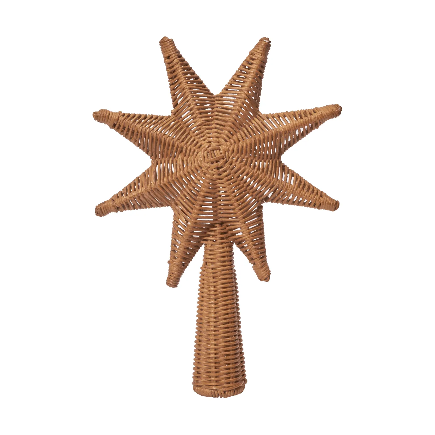 Rattan christmas tree top star julestjerne, Natural Ferm Living
