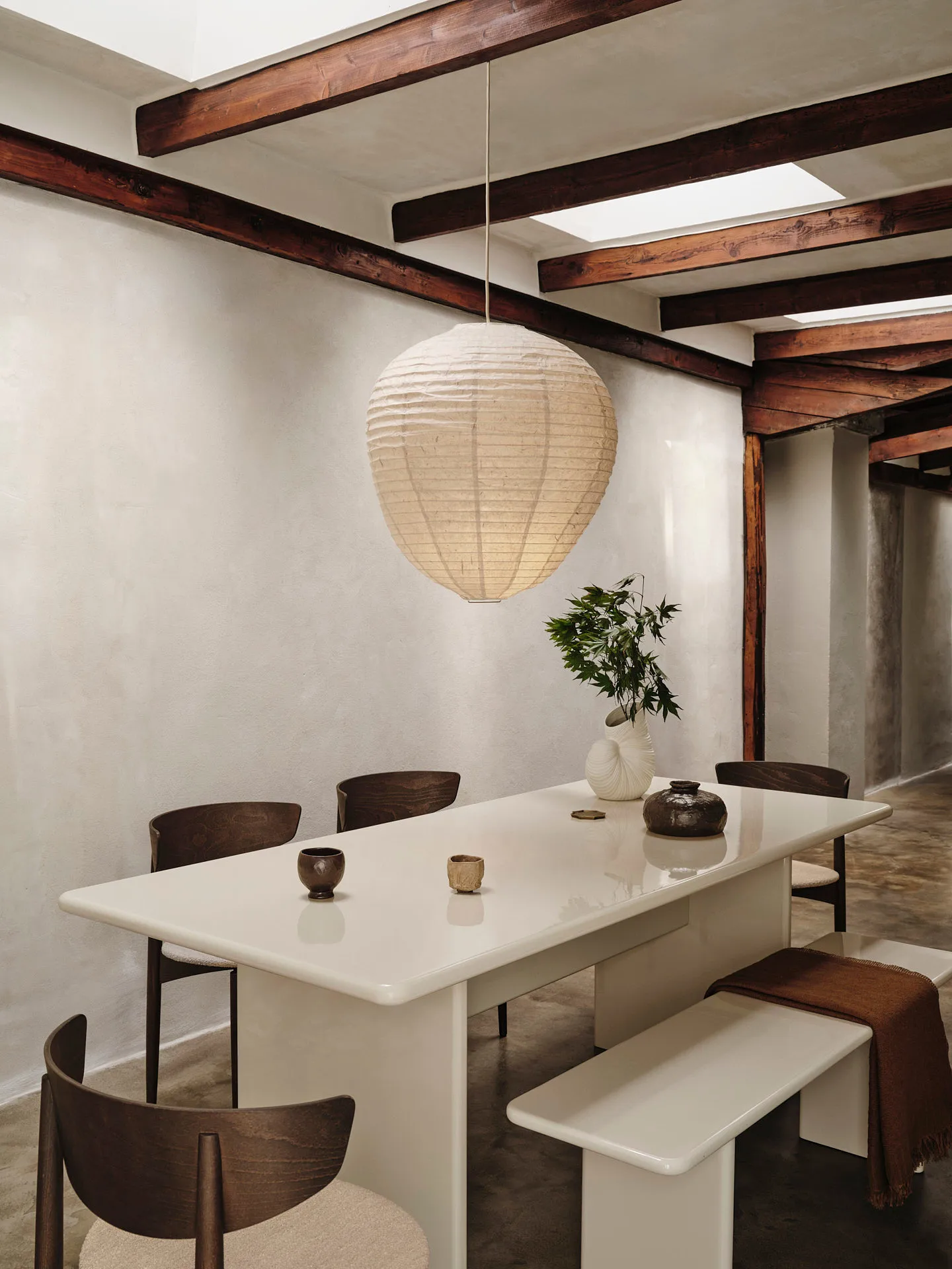 Rink bænk 140 cm, Eggshell Ferm Living