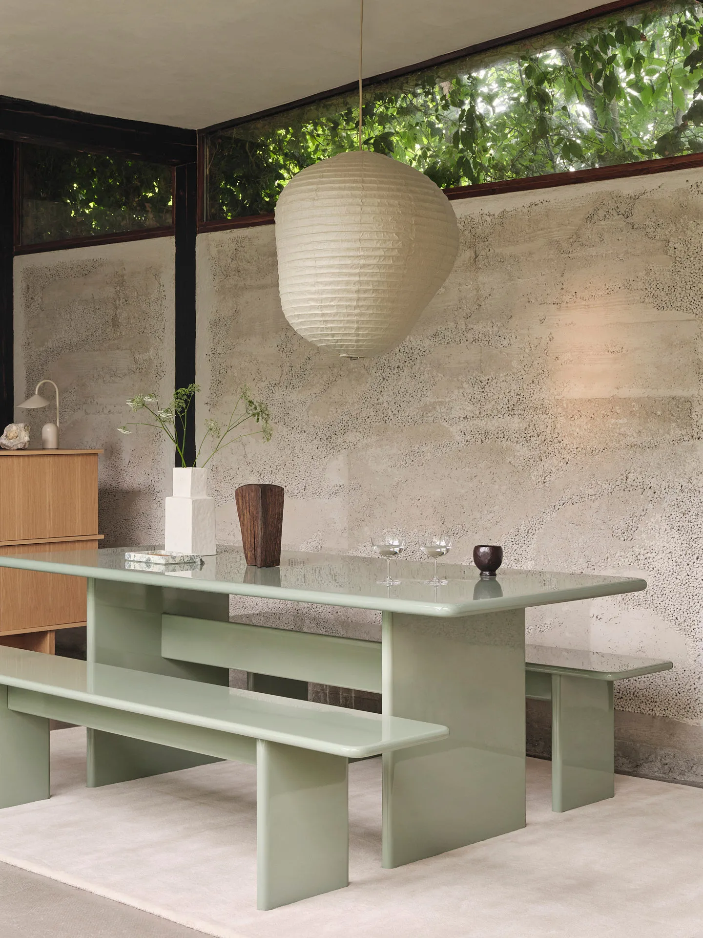 Rink bænk 200 cm, Tea green Ferm Living