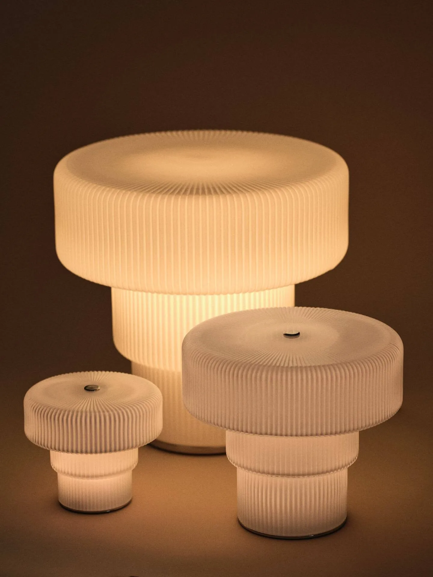 Ripple bordlampe, White, Ø28x28 cm Ferm Living