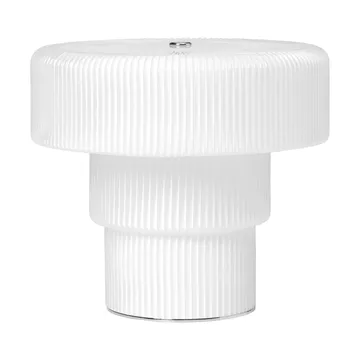 Ripple bærbar bordlampe - White (hvid), 16,5 cm - Ferm Living