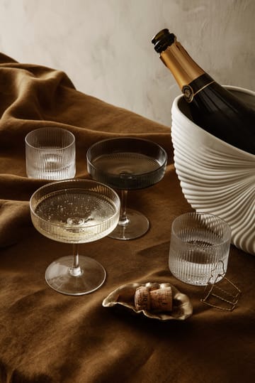 Ripple champagneglas 2-pak - klar - ferm LIVING